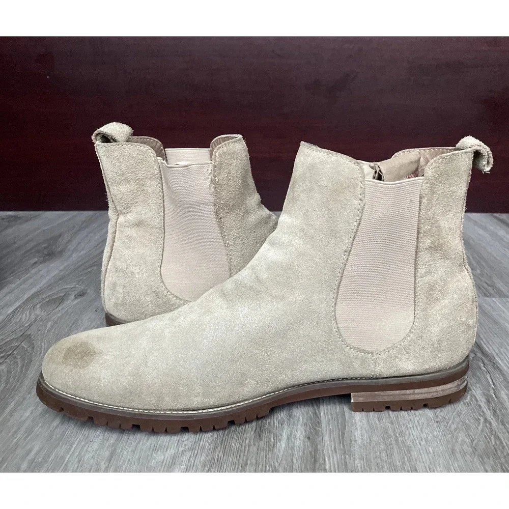 Saks‎ Fifth Avenue Suede Leather Chelsea Boots Men's Size 11 M